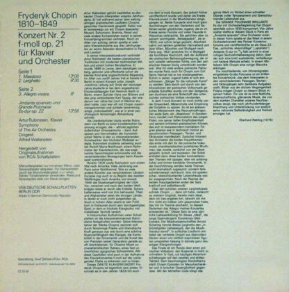 Eterna 8 26 722 - Klavierkonzert F-moll, Andante Spianato Und Gr - Image 2