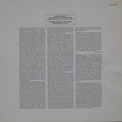 Hungaroton SLPD 12842 - Symphonies (No.5 In B Flat Major, No.4 I - Image 3