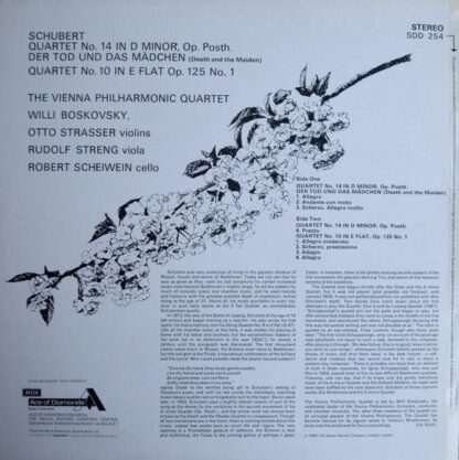 Ace Of Diamonds SDD 254 - Quartet No.14 In D Minor "Der Tod Und - Image 2