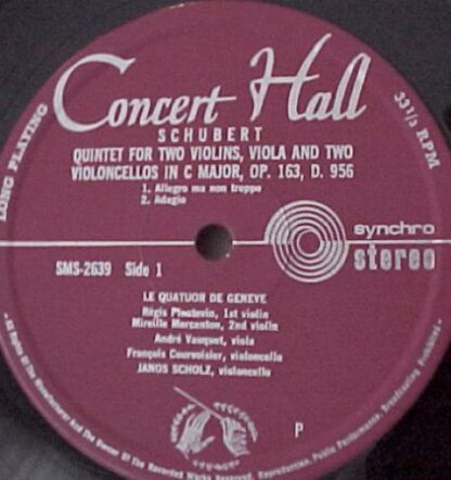 Concert Hall SMS 2639 - Quintett Für Zwei Violinen, Viola Und Zw - Image 3