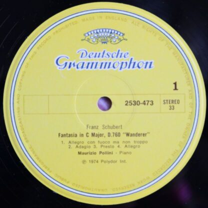 Deutsche Grammophon 2530 473 - Wanderer Fantasia / Piano Sonata - Image 4