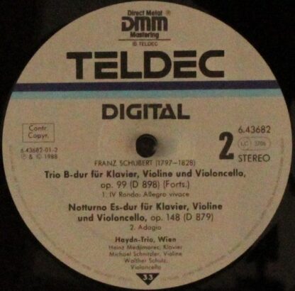 TELDEC 6.43682 AZ - Franz Schubert Klaviertrio Nr.1 - Image 4