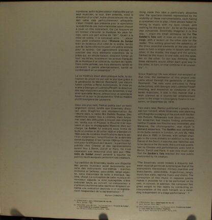 Erato STU 71426 - L'Histoire Du Soldat - Image 3