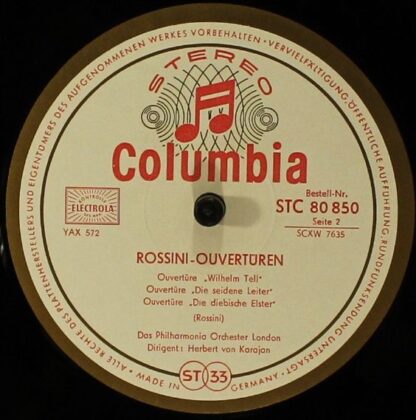 Columbia C 80 850 - Rossini Overtures - Image 3