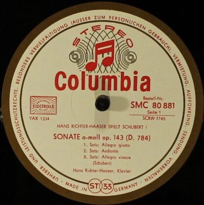 Columbia SMC 80 881 - Hans Richter-Haaser Spielt Schubert - I - Image 4