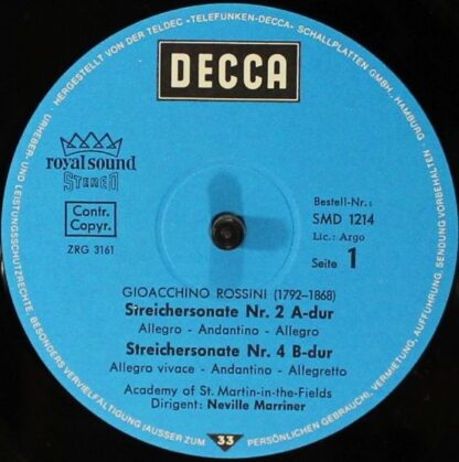Meister Der Musik SMD 1214 - Rossini Streicher-Sonaten/ Donizett - Image 3