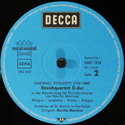Meister Der Musik SMD 1214 - Rossini Streicher-Sonaten/ Donizett - Image 4