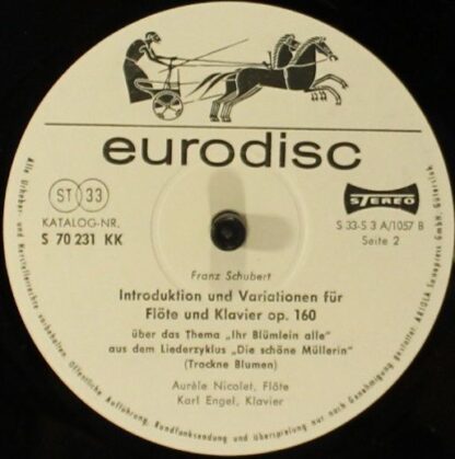 Eurodisc S 70 231 KK - Serenade Für Klavier Und Flöte D-Dur Op. - Image 4