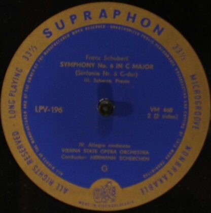 Supraphon LPV – 196 - Symphony № VI - Image 3