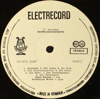 Electrecord ST-ECE 01507 - Schwanengesang - Image 3