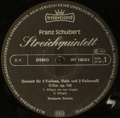 Intercord IC 1109 - Streichquintett C-Dur - Image 3