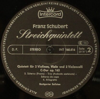 Intercord IC 1109 - Streichquintett C-Dur - Image 4
