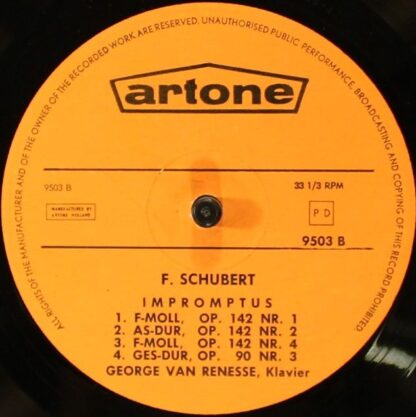 Artone 9503 - 4 Impromptus Op. 90 / 4 Impromptus Op. 142 - Image 4