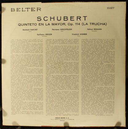Belter 33.077 - Qinteto En La "La Trucha" - Image 2