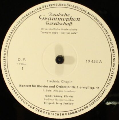 Deutsche Grammophon LPEM 19 453 - Klavierkonzert Nr. 1 E-moll ∙ - Image 4