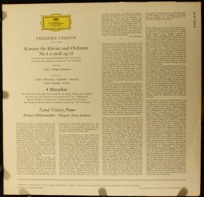 Deutsche Grammophon LPEM 19 453 - Klavierkonzert Nr. 1 E-moll ∙ - Image 2