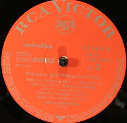 RCA Victor 60327 (SAR 5019-E) - Rubinstein spielt Walzer von Cho - Image 4