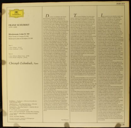 Deutsche Grammophon 2530 372 - Sonate A-Dur = In A Major Op. Pos - Image 2