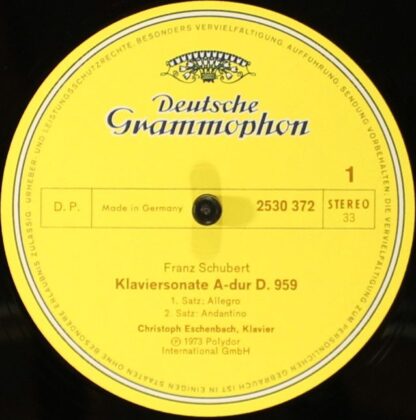 Deutsche Grammophon 2530 372 - Sonate A-Dur = In A Major Op. Pos - Image 5