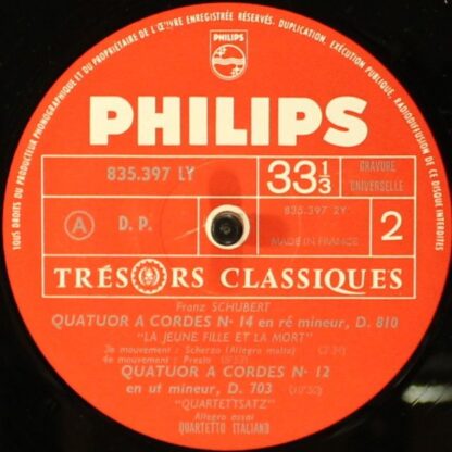Philips 835 397 LY - La Jeune Fille Et La Mort - Quartettsatz - Image 6