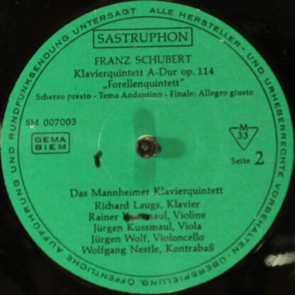 Sastruphon SM 007 003 - Forellenquintett - Image 4