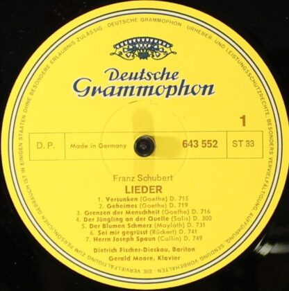 Deutsche Grammophon 2720 006 - Lieder Volume 1 - Image 5