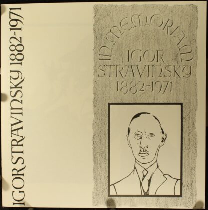 CBS 77333 - In Memoriam Igor Stravinsky 1882-1971 - Image 3