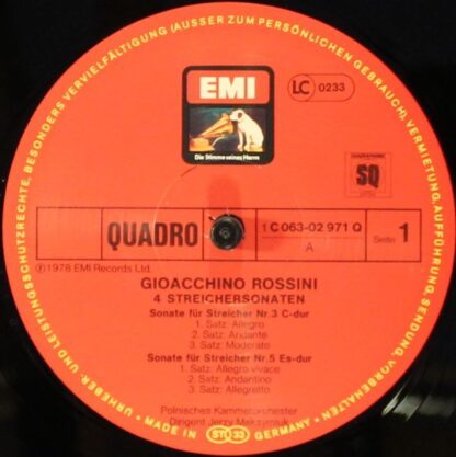 His Master's Voice 1C 063-02 971 Q - Rossini Streichersonaten Nr - Image 3