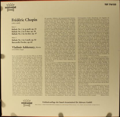 Sanol TST 76 155 - Vier Balladen / Barcarolle - Image 2