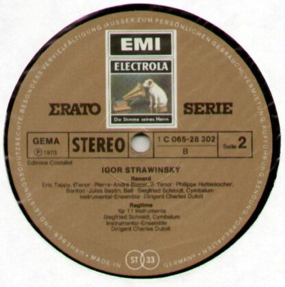 His Master's Voice 1C 065-28 302 - Les Noces / Renard / Ragtime - Image 2