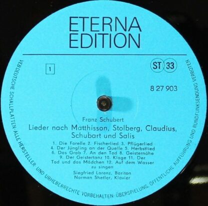ETERNA Edition 8 27 903 - Lieder Nach Matthisson, Stolberg, Clau - Image 3