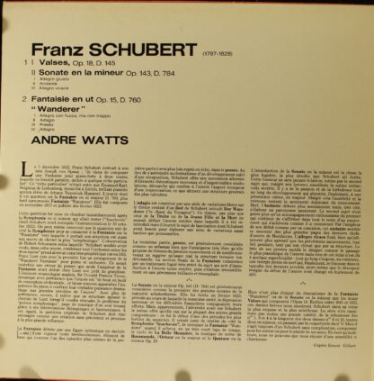 CBS 76375 - Wanderer Fantasy, Op. 15 - Sonata In A Minor, Op. 14 - Image 4