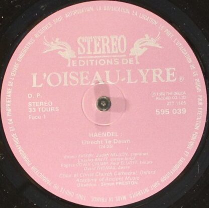 L'Oiseau-Lyre 595 039 - Utrecht Te Deum / Jubilate - Image 3