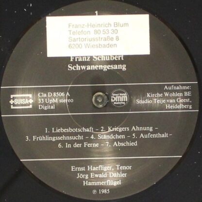 Claves D 8506 - Schwanengesang - Image 7