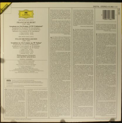 Deutsche Grammophon 410 862-1 - Symphonie No.8 "Unvollendete" / - Image 2