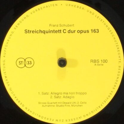 Not On Label RBS 100 - Streichquintett C-dur Op. 163 - Image 5