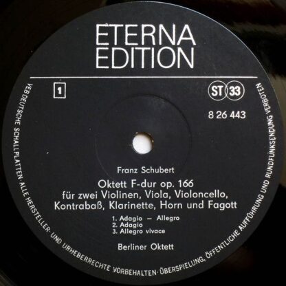 Eterna 8 26 443 - Oktett F-dur Op. 166 - Image 6