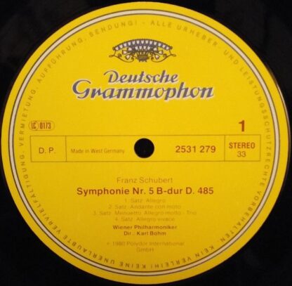 Deutsche Grammophon 2531 279 - Symphonie No.5 · Symphonie No.4 - Image 2