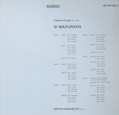 RCA Red Seal LSC-6177-B - Chopin Mazurkas - Image 2