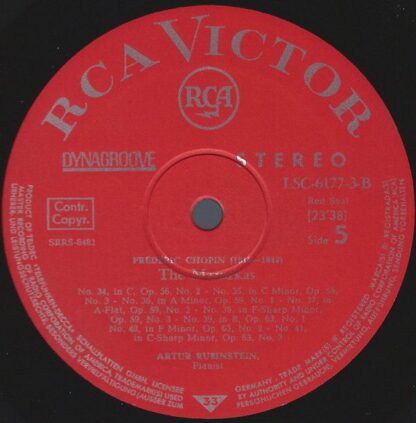 RCA Red Seal LSC-6177-B - Chopin Mazurkas - Image 7