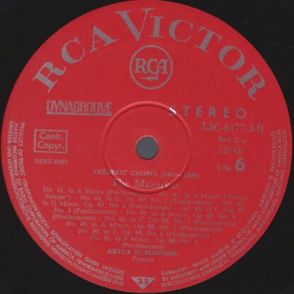 RCA Red Seal LSC-6177-B - Chopin Mazurkas - Image 8