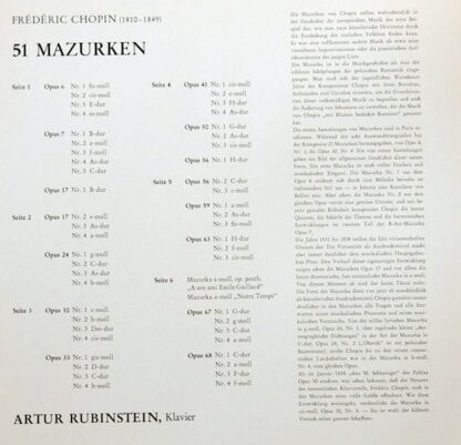 RCA Red Seal LSC-6177-B - Chopin Mazurkas - Image 14