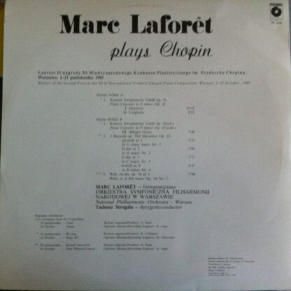 Polskie Nagrania Muza SX 2299 - Marc Laforet Plays Chopin - Image 2