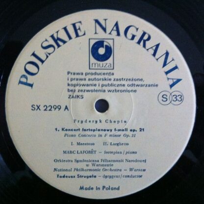 Polskie Nagrania Muza SX 2299 - Marc Laforet Plays Chopin - Image 4