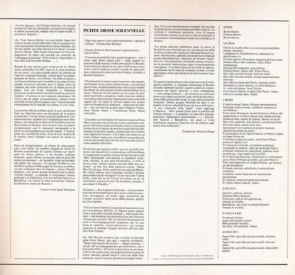 Philips 412 124-1 - Petite Messe Solennelle - Image 4