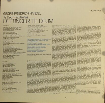 His Master's Voice 1C 063-28 530 - Dettinger Te Deum - Image 2