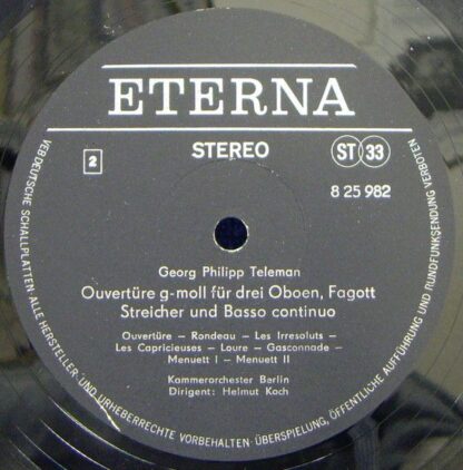 Eterna 8 25 982 - Feuerwerksmusik / Ouvertüre G-Moll - Image 4