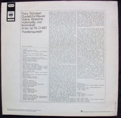 CBS S 71 066 - Musik Aus Marlboro: Quintet For Piano, Violin, Vi - Image 2