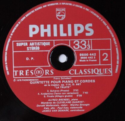 Philips 9500 442 - Quintette "La Truite" - Image 6
