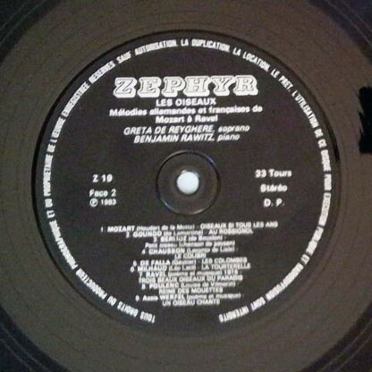 Zephyr (2) Z19 - Les Oieseux: Melodies Allemandes Et Francaises - Image 4